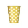Unique Bicchieri Carta Giallo A Pois -Party Supplies Area bicchieri carta giallo a pois