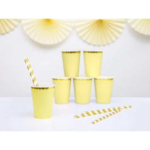 Partydeco Bicchieri Giallo E Oro - Image 2