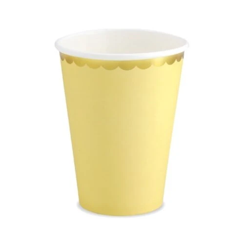 Partydeco Bicchieri Giallo E Oro