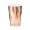 Partydeco Bicchieri Oro Rosa Metallizzato 6pz -Party Supplies Area bicchieri oro rosa metallizzato 1