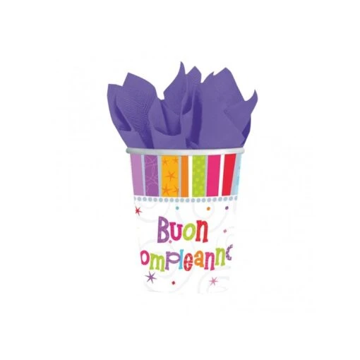 AMSCAN Bicchieri Radiant Birthday