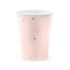 Partydeco Bicchieri Rosa A Pois Oro -Party Supplies Area bicchieri rosa a pois oro