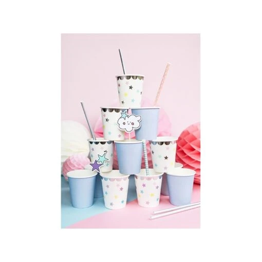 Partydeco Bicchieri Stelline E Foil Argento - Image 2