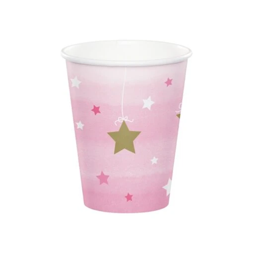 Creative Converting Bicchieri Stelline Rosa