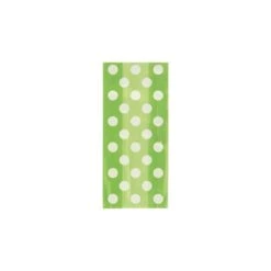 Unique Borsine Cellophane Verde A Pois 20pz