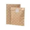 Talking Tables Bustine In Carta Kraft A Pois Bianco Con Adesivi -Party Supplies Area borsine in carta kraft a pois bianco con adesivi