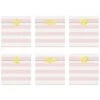Partydeco Bustine A Righe Rosa Con Stickers -Party Supplies Area bustine a righe rosa con stickers