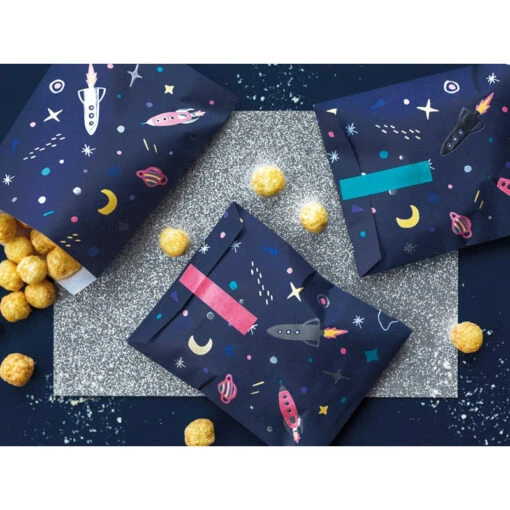 Partydeco Bustine Con Sticker Spazio