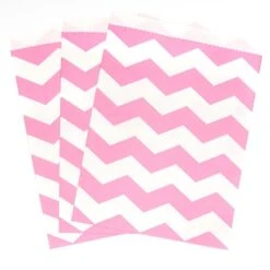 Creative Converting Bustine In Carta Chevron Pink