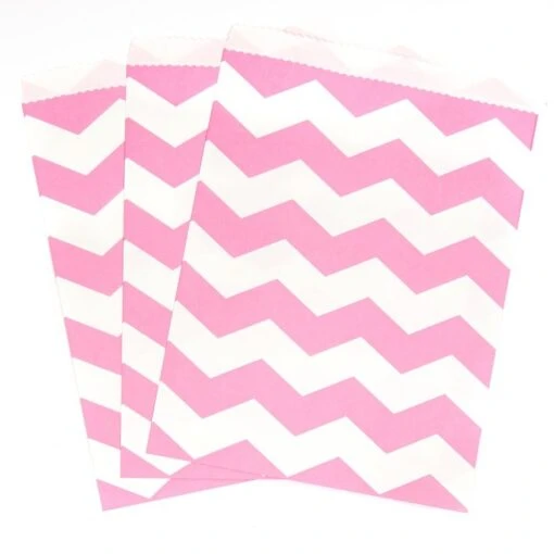 Creative Converting Bustine In Carta Chevron Pink