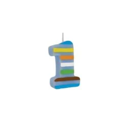Creative Converting Candela 1 Anno Azzurra Righe