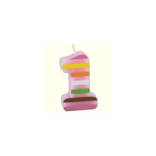 Creative Converting Candela 1 Anno Rosa Righe
