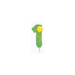 Creative Converting Candela Numerale Palloncino 1 Verde