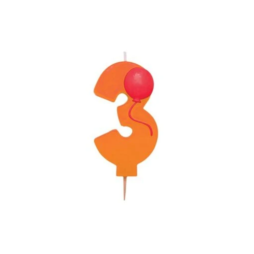 Candela Numerale Palloncino 3