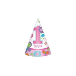 AMSCAN Cappellini 1 Anno Farfalle