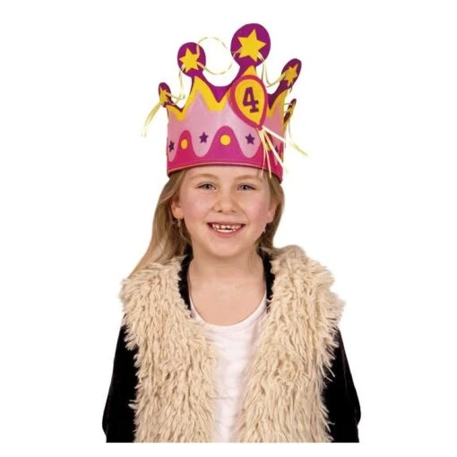 Folat Corona In Feltro 1-5 Anni Rosa
