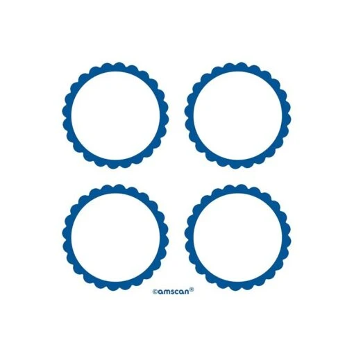 AMSCAN Etichette Sagomate Blu 20 Pz - Image 2
