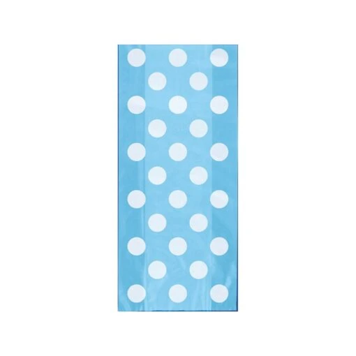 Unique Sacchetti Azzurro A Pois
