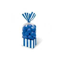 AMSCAN Sacchetti Righe Blu