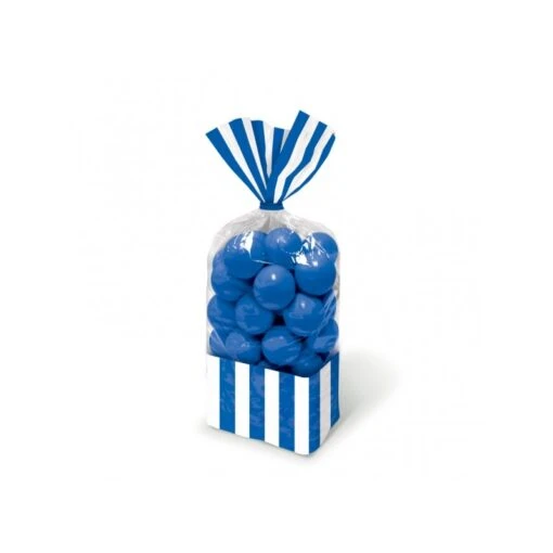 AMSCAN Sacchetti Righe Blu