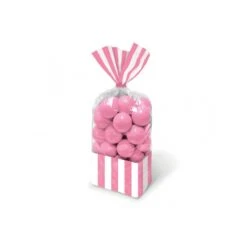 AMSCAN Sacchetti Righe Rosa